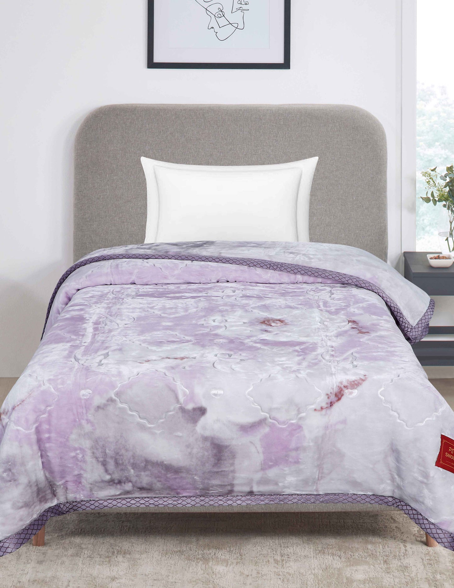 Snow Drop Single Bed Blanket (900 GSM)