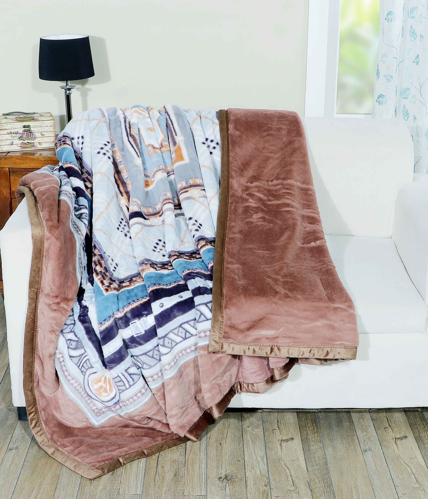 Vintage Rabbit Fur Blanket Double Bed (800 GSM)