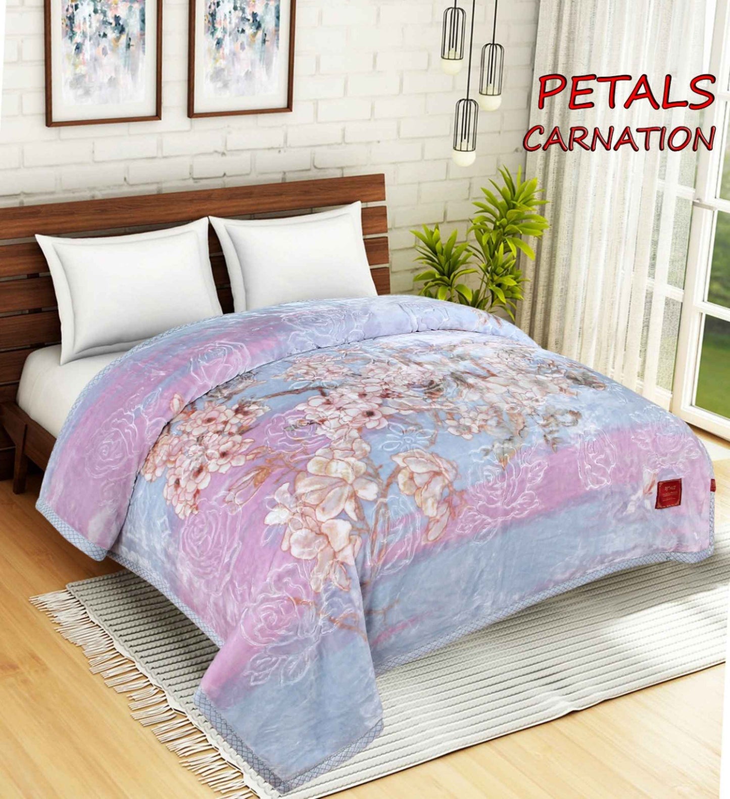 Carnation Double Bed Blanket