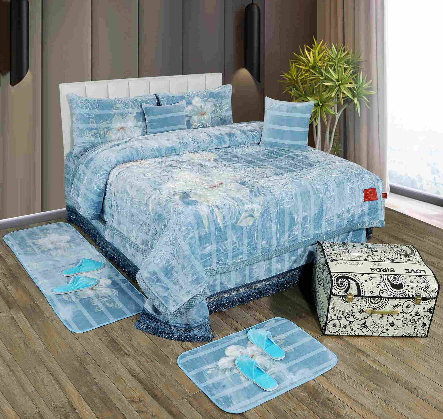 Love Birds 10 Piece Bedding Set