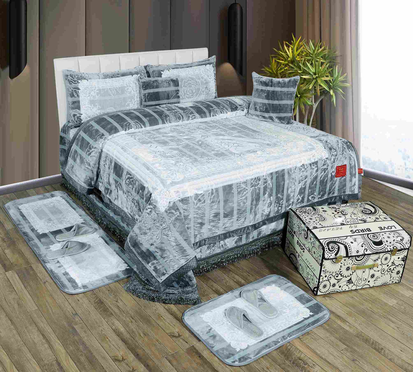 Love Birds 10 Piece Bedding Set