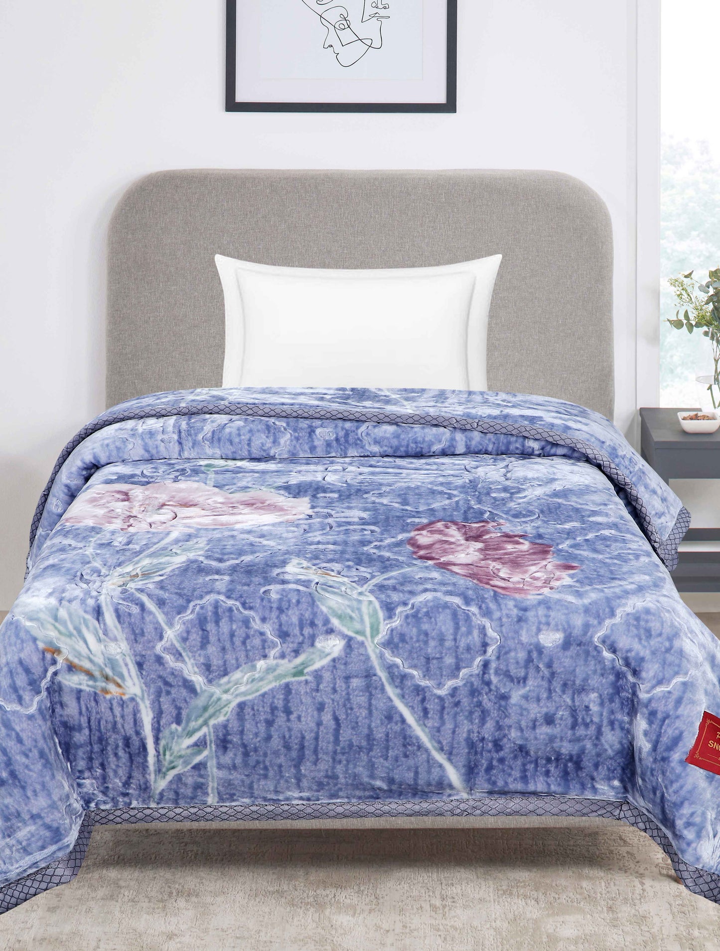 Snow Drop Single Bed Blanket (900 GSM)
