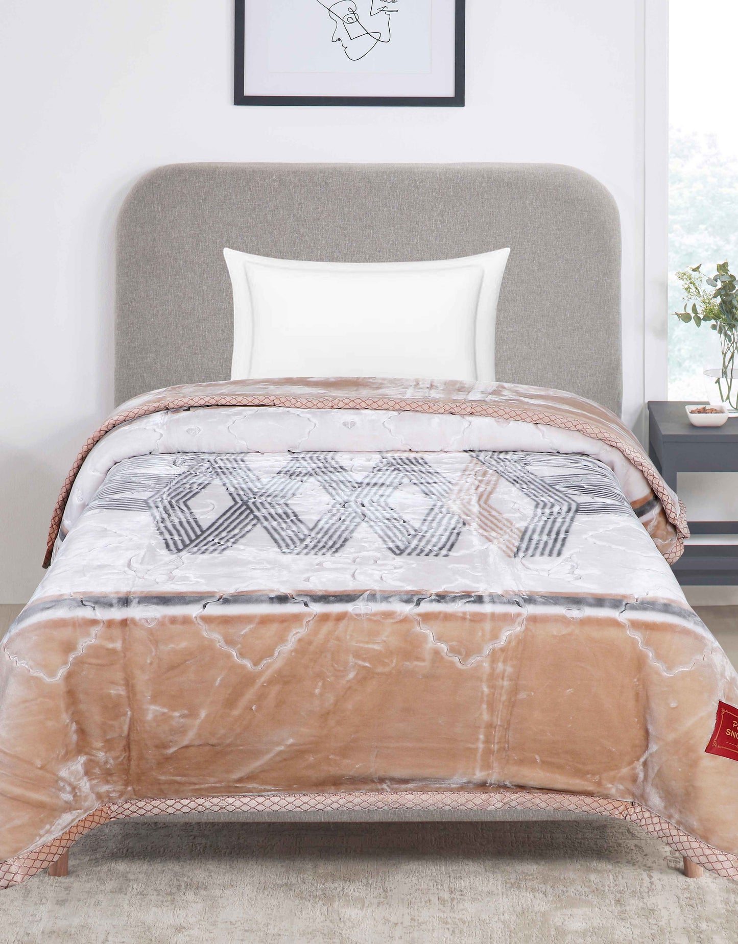 Snow Drop Single Bed Blanket (900 GSM)