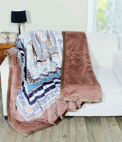 Vintage Rabbit Fur Blanket Double Bed (800 GSM)