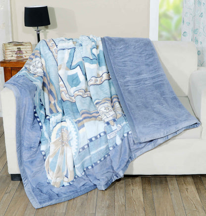 Vintage Rabbit Fur Blanket Double Bed (800 GSM)
