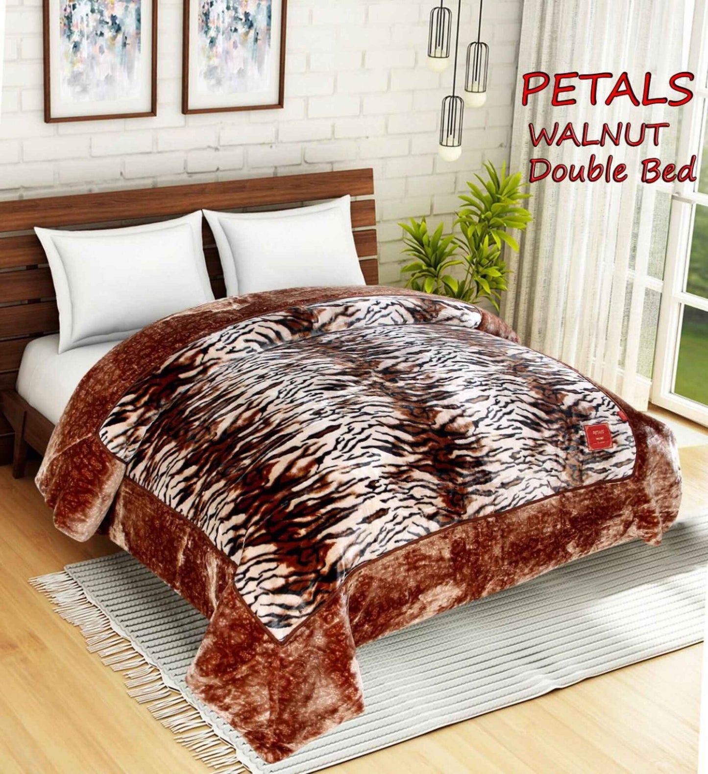 Walnut Double Bed Blanket (1100 GSM)